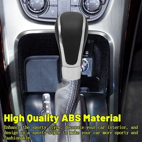 متوافق مع Buick Verano 2012-2017 ABS من الجلد الصناعي الأسود مقبض ناقل الحركة الأوتوماتيكي مقبض رافعة استبدال باللون الأسود in Kuwait