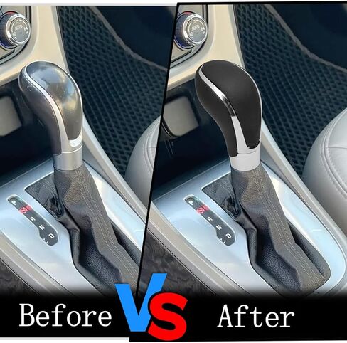 متوافق مع Buick Verano 2012-2017 ABS من الجلد الصناعي الأسود مقبض ناقل الحركة الأوتوماتيكي مقبض رافعة استبدال باللون الأسود in Kuwait