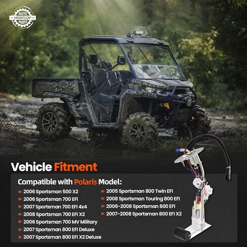 مجموعة مضخة الوقود 47-1048 ذات 5 مسامير متوافقة مع Polaris Sportsman 500 X2 2006، Sportsman 700 EFI 2006-2008، Sportsman 800 EFI 2005-2008، 2520776 2520496 471048 إصلاح البداية الصعبة والخرق in Kuwait