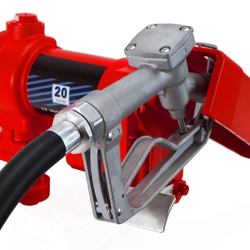 XtremepowerUS 12 فولت تيار مستمر 20GPM مضخة نقل الوقود البنزين مضخة مستخرج الكيروسين ذاتية التحضير مع مجموعة فوهة وخرطوم in Kuwait