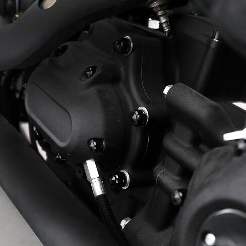 Motorcycle ABS Engine Bolt Caps Cover Compatible for Harley Softail Low Rider Street Bob 2018-2025 (Gloss Black) in Saudi Arabia