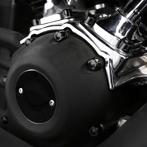 Motorcycle ABS Engine Bolt Caps Cover Compatible for Harley Softail Low Rider Street Bob 2018-2025 (Gloss Black) in Saudi Arabia