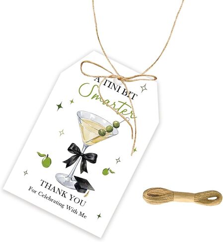 50pcs Freshly Graduated Thank You Tags, Lemon Graduation Gift Tag with String for Grad Party, Class of 2026 Thank You Paper Tags for Graduate Party Favors in Saudi Arabia