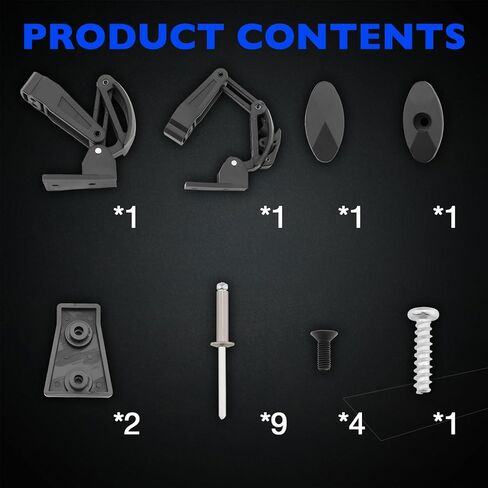 2206609 Clear Window Latch Hardware, Compatible with Polaris Pro XD (Full-Size Gas/Diesel, Crew Gas/Diesel) 2023-2026, Fit# Ranger Doors 2882188, 2882901, 2883229 in Kuwait