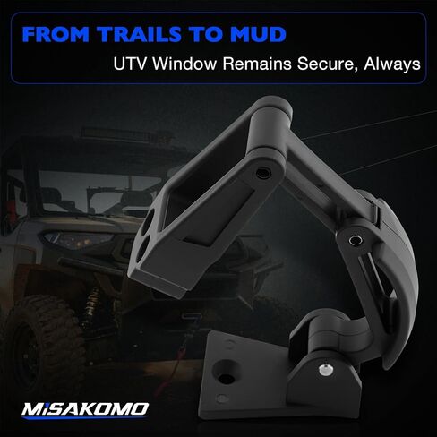 2206609 Clear Window Latch Hardware, Compatible with Polaris Pro XD (Full-Size Gas/Diesel, Crew Gas/Diesel) 2023-2026, Fit# Ranger Doors 2882188, 2882901, 2883229 in Kuwait