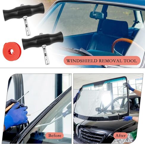 Windshield Removal Tool, Car Windshield Wire Cut Out Tool, Glass Cutting Wire with Handles Professional Repair for Glass Removal in Saudi Arabia