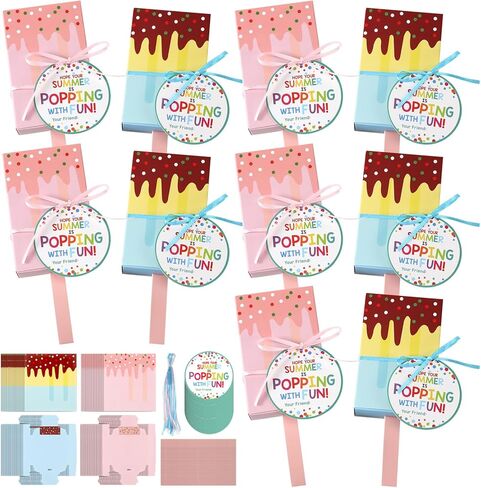 Eaasty 36 Pack End of Year Student Gifts 3D Ice Cream Gift Boxes Bulk Summer Vacation Party Gift Favors for Student Class Rewards Ice Cream Party Supplies in Kuwait