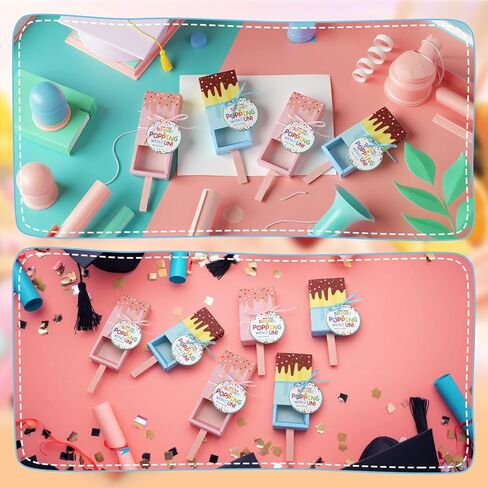 Eaasty 36 Pack End of Year Student Gifts 3D Ice Cream Gift Boxes Bulk Summer Vacation Party Gift Favors for Student Class Rewards Ice Cream Party Supplies in Kuwait