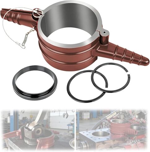 7040 Piston Ring Compressor Tool-Replaces PT-7040 5399448 5299339 5299447,with Adapter & Anti-Polishing Ring, 5.4" Bore Fits for Cummins ISX/QSX 15, Caterpillar 3400, 3406, 3408, 3412, C-15 in Saudi Arabia