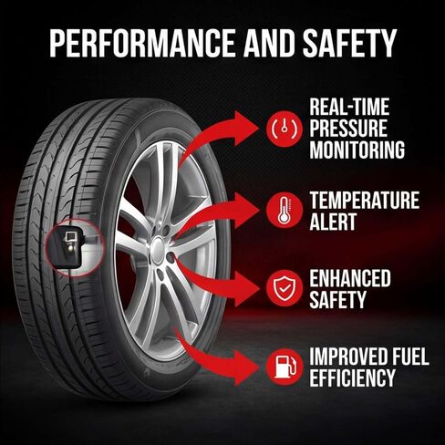 Pre-Programmed TPMS Tire Pressure Sensor 4 pcs Compatible with Chevy GMC Buick Cadillac Bolt EV Colorado Cruze Equinox Tahoe Impala Malibu Silverado Replaces 13540601 in Kuwait