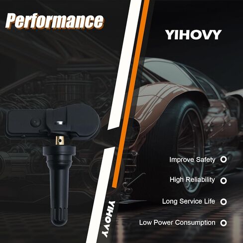 مستشعر مراقبة ضغط الإطارات المبرمج مسبقًا TPMS 52933C8000 مناسب لسيارة Hyundai 2015-2019 Sonata 2016-2020 Tucson، مناسب لكيا 2019-2020 K900 2020-2020 Telluride 52933C1100-433MHz (4) in Kuwait
