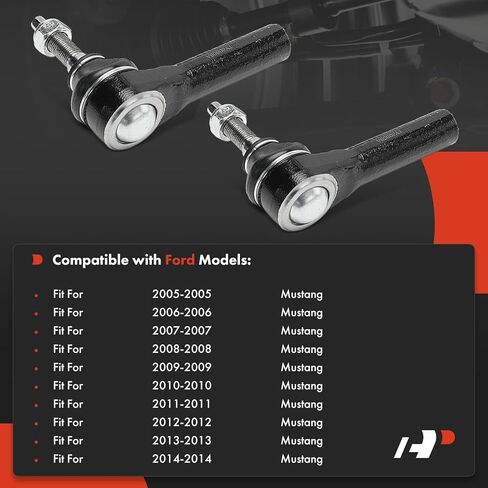 A-Premium 2 × أطراف قضيب ربط خارجي أمامي، متوافق مع Ford Mustang 2005-2014 in Kuwait