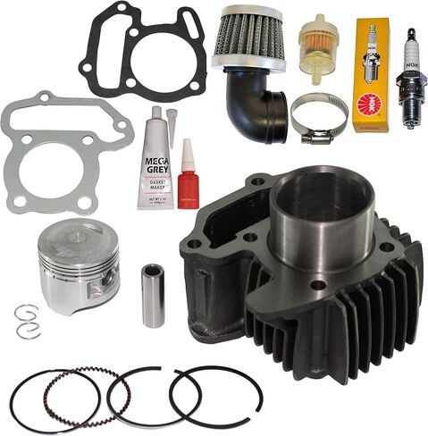 CYLINDER PISTON RINGS GASKETS PIN CLIPS KIT FITS BADGER 80 YFM 80 1985-2001, GRIZZLY 80 YFM 80 2005-2008, RAPTOR 80 2002-2008 in Saudi Arabia