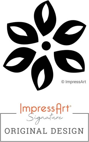 ImpressArt - ختم بتصميم معدني مميز لزهرة الزنبق (6 مم) in Kuwait