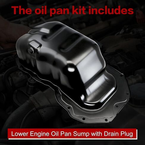 Engine Oil Pan Sump with Drain Plug, Compatible with 2013-2016 Mazda CX-5, 2016-2021 CX-3, 2014-2018 Mazda 3, 2.0L in Saudi Arabia