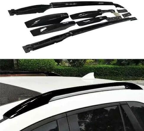 2Pcs ABS Aluminum Roof Rail Rack Cross Bars Crossbar Side Bars Fits for Mazda CX5 CX-5 2012 2013 2014 2015 2016 in Saudi Arabia