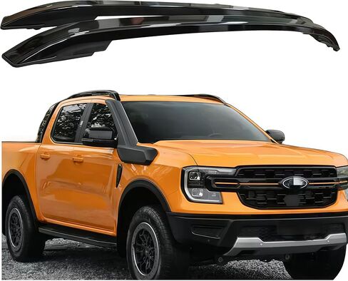 2PCS Black Roof Rail Racks Fits for Ford Ranger 2024 2025 2026 Aluminum Luggage Cargo Carrier in Saudi Arabia