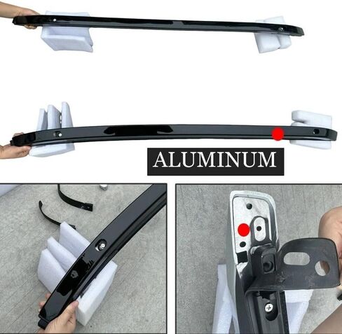 2PCS Black Roof Rail Racks Fits for Ford Ranger 2024 2025 2026 Aluminum Luggage Cargo Carrier in Saudi Arabia