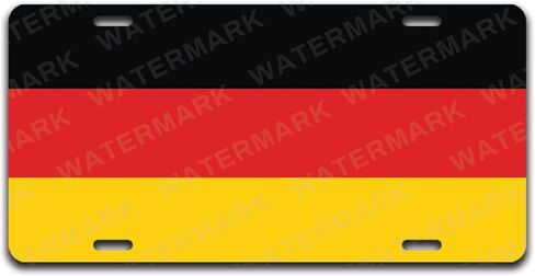 Custom World Country Flags License Plates Personalized Custom Novelty Tag Vehicle Car Auto Motorcycle Moped Bike Bicycle Countries of The World Custom License Plate (Germany) in Saudi Arabia