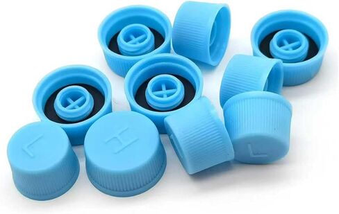 Pack-10 Car Air Conditioner Dustproof Valve Cover,Car AC Low Pressure Port Caps and High Pressure AC Caps, Car Air Conditioner Accessories, Universal for Most Cars (Blue) in Kuwait