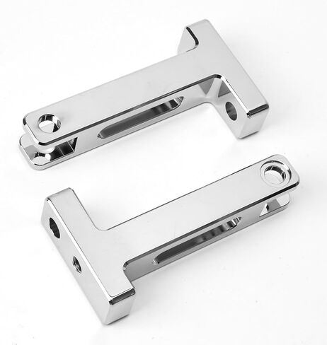 Passenger Floorboard Mount Extended Rear Foot Peg Supports and Footrest Mounting Kit Replacement for Harley Electra Glide Street Glide Road King Road Glide 1993-2023, Chrome in Saudi Arabia