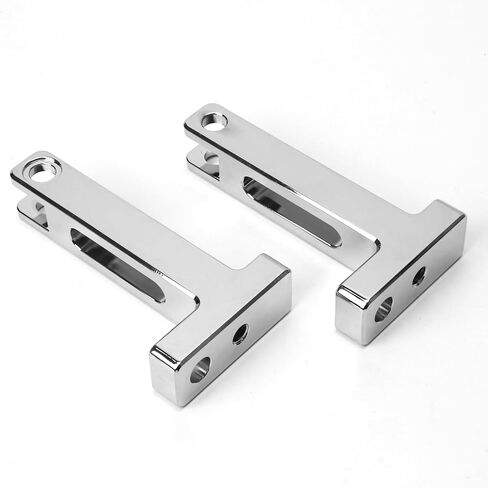 Passenger Floorboard Mount Extended Rear Foot Peg Supports and Footrest Mounting Kit Replacement for Harley Electra Glide Street Glide Road King Road Glide 1993-2023, Chrome in Saudi Arabia
