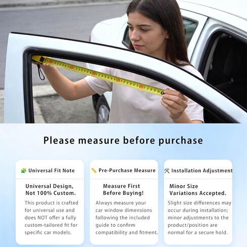 Side Window Shade Car Curtains - Leather Sun Shades Magnetic 100% Block Light Car Window Covers with Cooler Feeling (Black Leather, 4pcs) in Saudi Arabia