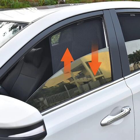 Car Side Window Sunshades for Volvo XC90 2014-2024, Front Rear Sun Shade Breathable Block UV Rays Privacy Screen Reduce Glare Protection Curtain,A/2 Front-Window in Saudi Arabia