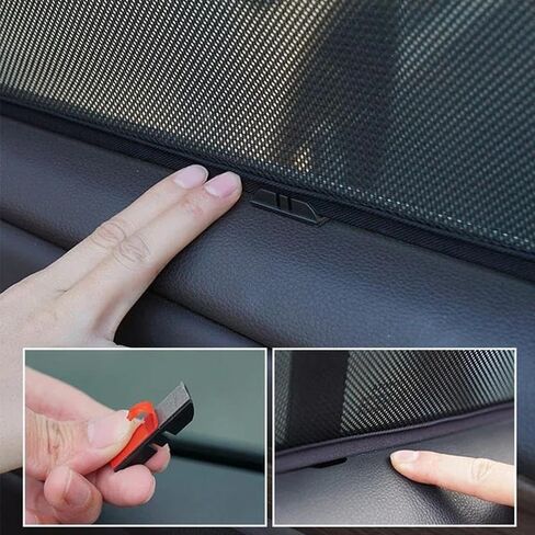 Car Side Window Sunshades for Volvo XC90 2014-2024, Front Rear Sun Shade Breathable Block UV Rays Privacy Screen Reduce Glare Protection Curtain,A/2 Front-Window in Saudi Arabia