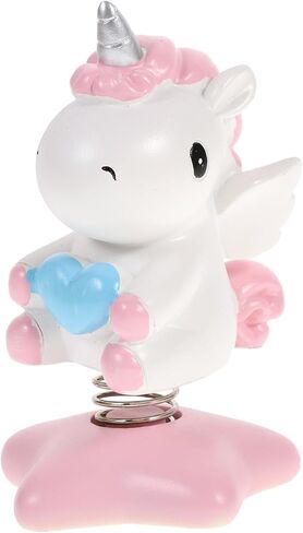 Amosfun Unicorn Bobbleheads Shaking Head Car Dashboard Ornaments Cartoon Desktop Decoration Auto Adornment Accessories 4.13X2.36X1.96In in Kuwait