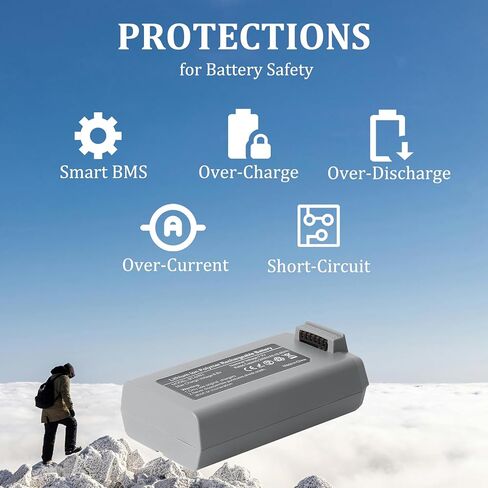 بطارية طيران ذكية من سلسلة Mini 2 لـ DJI Mini 4K، Mini 2 SE، Mini 2، Mini SE بسعة ممتدة 2400 مللي أمبير - 7.7 فولت بحد أقصى 31 دقيقة طيران لاستبدال الطائرة بدون طيار in Kuwait