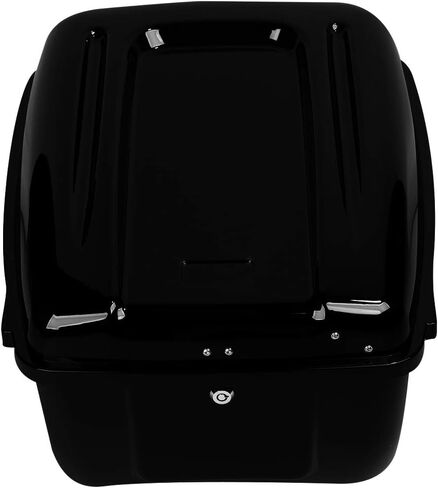 حقيبة الأمتعة XMT-MOTO باللون الأسود اللامع للدراجات النارية تناسب Harley Touring Electra Glide Police FLHTP/Road King Police FLHP (20.75 بوصة طول × 11 بوصة عمق × 16.5 بوصة عرض) in Kuwait