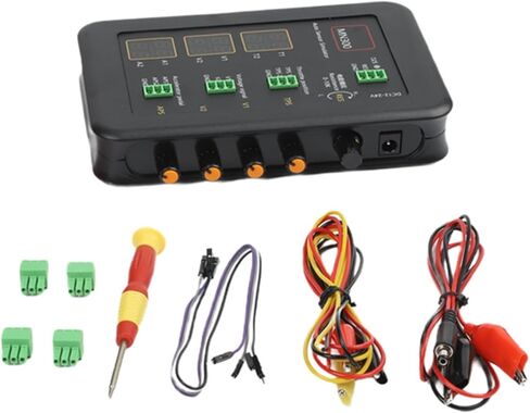 MN300 مولد إشارة محاكاة مستشعر السيارات DC 12-24V لتدفق ضغط الزيت وموضع خنق درجة حرارة الأكسجين واختبار التعزيز مع قنوات الجهد والمقاومة المزدوجة باللون الأسود in Kuwait