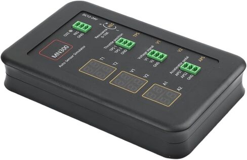 MN300 مولد إشارة محاكاة مستشعر السيارات DC 12-24V لتدفق ضغط الزيت وموضع خنق درجة حرارة الأكسجين واختبار التعزيز مع قنوات الجهد والمقاومة المزدوجة باللون الأسود in Kuwait