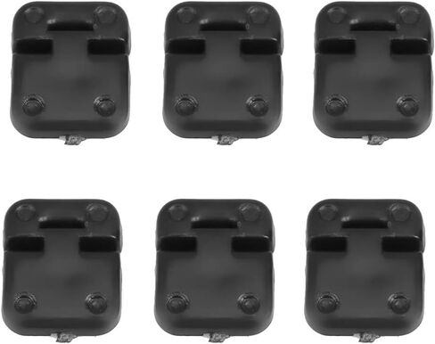 RC Car Door Hinge, Durable Plastic Simulation Set for 1/10 Scale RC Crawler Parts, Black for Off-Road Enthusiasts and Hobbyist Customization Projects in Saudi Arabia