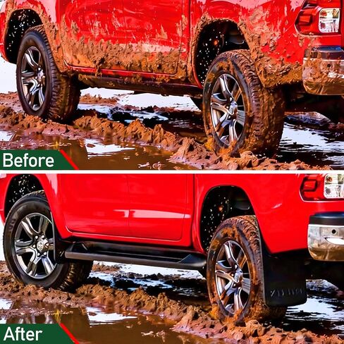 اللوحات الطينية المتوافقة مع Toyota Hilux VIGO REVO 2015-2025، واقيات الطين من الطين في جميع الأحوال الجوية، واقي الطين الأمامي والخلفي مناسب لملحقات Hilux Vigo Revo، مجموعة 4 قطع لا تحتاج إلى حفر، واقي إطار الطين in Kuwait