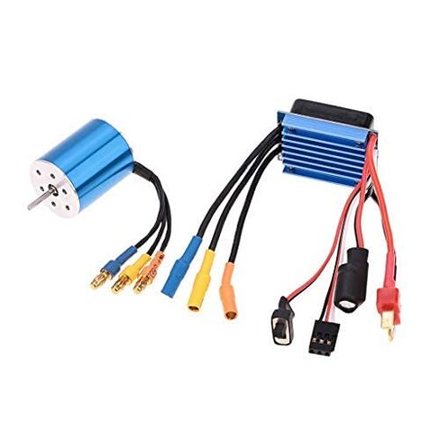 محرك Surpass Hobby 2430 5800KV 7200KV 4P بدون فرش ووحدة تحكم في السرعة الكهربائية ESC بدون فرش 25A لطراز شاحنة سيارة RC 1/16 1/18 (7200KV) in Kuwait