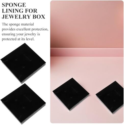 Didiseaon 20Pcs Jewelry Box Sponge Inserts Set 2.95X2.95X0.59In Organizer Pads Ring Display Protection in Kuwait