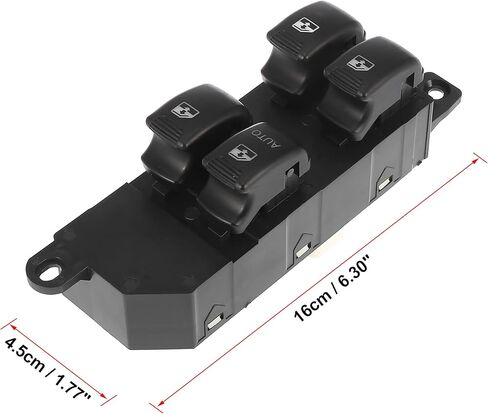 مفتاح نافذة الطاقة الجانبي للسائق الأمامي من X AUTOHAUX 93570-26100 لاستبدال Hyundai Santa Fe 2001-2006 in Kuwait