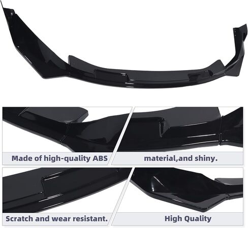 الجبهة كابح مصد بشفة الفاصل طقم الجسم ABS صالح لسيارات BMW G80 M3 G82 G83 M4 2021 2022 2023 2024 2025 V نمط أسود لامع in Kuwait