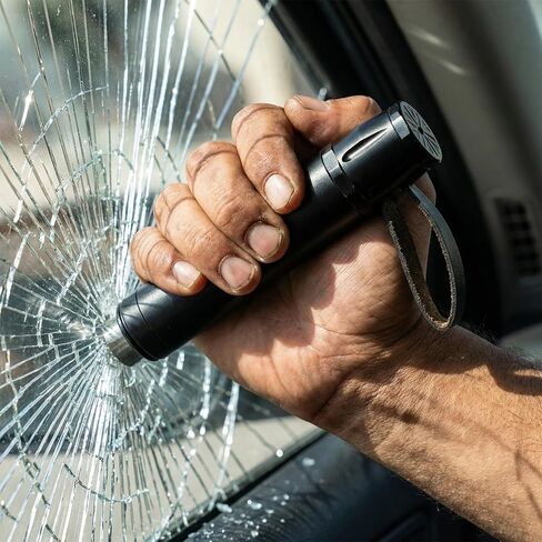 2 في 1 أداة الهروب من السيارة قاطع النوافذ وقاطع حزام الأمان مع التركيب واختبار الزجاج مطرقة الطوارئ المحمولة لاستخدام السيارة in Kuwait