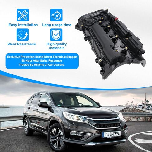 12310RDFA01 Engine Valve Cover with Gasket Compatible with Honda Accord CR-V CRV For L4 2.4L Gas Engine 2013 2014 2015 2016 2017 2018 2019 in Saudi Arabia