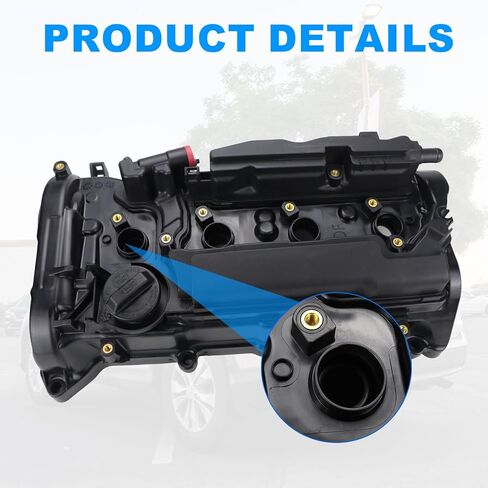 12310RDFA01 Engine Valve Cover with Gasket Compatible with Honda Accord CR-V CRV For L4 2.4L Gas Engine 2013 2014 2015 2016 2017 2018 2019 in Saudi Arabia