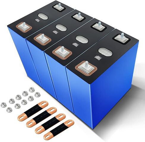 3.2v 330AH LiFePO4 Grade A Battery Cells - 7000+ Deep Cycle Lithium Replacement Batteries for Solar Systems, Cars, RVs, Boats（4PCS） in Kuwait