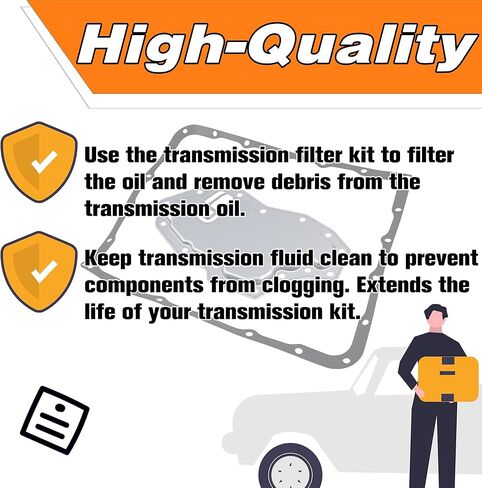 Automatic Transmission Filter Kit with Gasket Fit for Nis san 350Z Armada Frontier Pathfinder Titan Replacement for Infiniti EX35 FX35 FX45 G35 G37 M35 M45 Q45 QX56 OEM#31728-97X00 in Kuwait