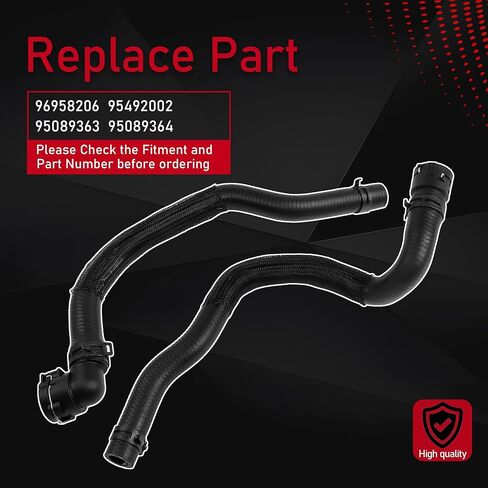 Heater Inlet Outlet Hose Kit with Connectors Compatible with 2013-2018 Chevrolet Sonic Replaces 96958206 95492002 95089363 95089364 HVAC Heater Hose Assembly Coolant Line in Kuwait