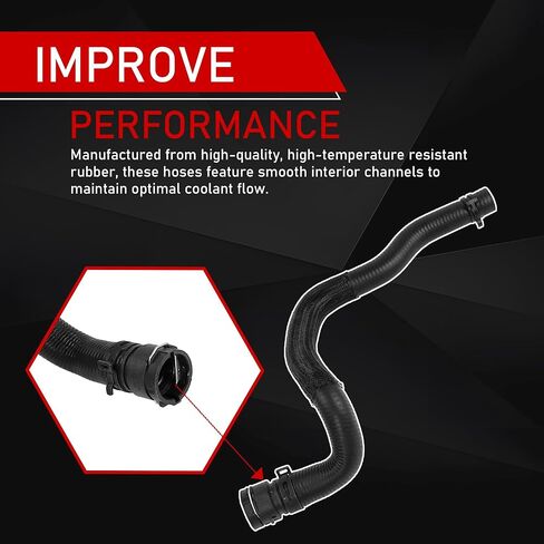 Heater Inlet Outlet Hose Kit with Connectors Compatible with 2013-2018 Chevrolet Sonic Replaces 96958206 95492002 95089363 95089364 HVAC Heater Hose Assembly Coolant Line in Kuwait