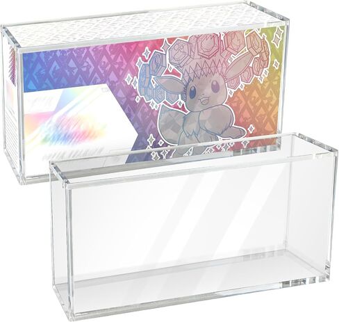 Prismatic Evolutions SPC Acrylic Display Case Compatible with Prismatic Evolutions Super-Premium Collection Box, 8+5mm Thick Clear Acrylic Protector Case with Magnetic Lid, Pokemon Card Display Box in Saudi Arabia
