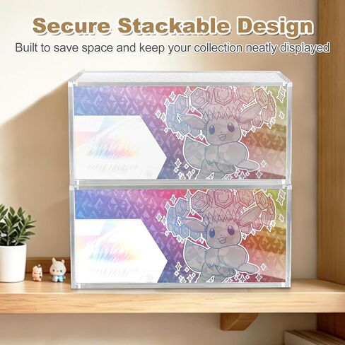 Prismatic Evolutions SPC Acrylic Display Case Compatible with Prismatic Evolutions Super-Premium Collection Box, 8+5mm Thick Clear Acrylic Protector Case with Magnetic Lid, Pokemon Card Display Box in Saudi Arabia
