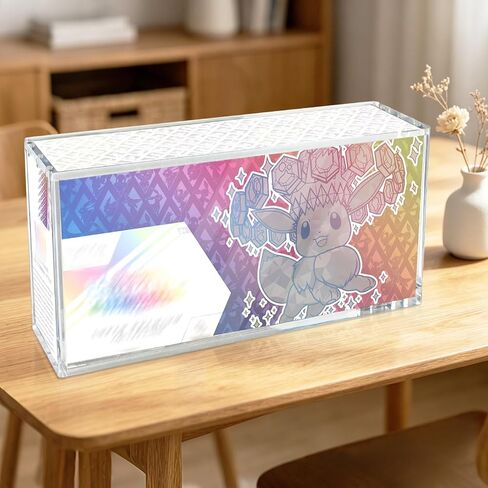 Prismatic Evolutions SPC Acrylic Display Case Compatible with Prismatic Evolutions Super-Premium Collection Box, 8+5mm Thick Clear Acrylic Protector Case with Magnetic Lid, Pokemon Card Display Box in Saudi Arabia
